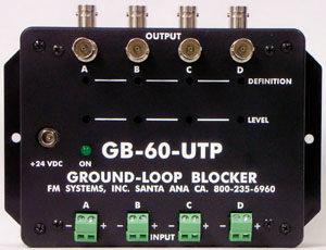 Ground Loop Blocker for UTP Video
