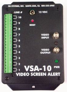 Video Screen Alert Video OSD